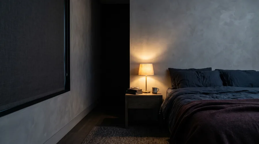 Das dunkle Schlafzimmer