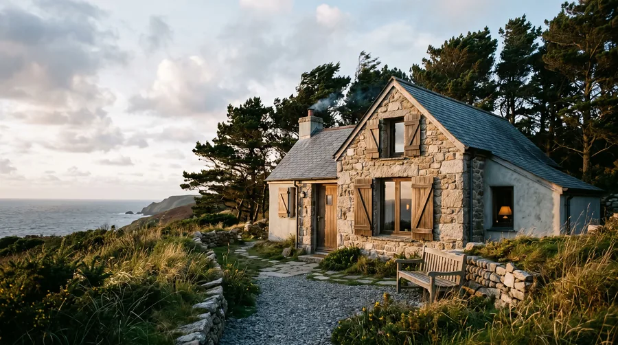 Das Haus, das zum Meer blickt
